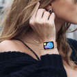 Бриллиантовый браслет для Xiaomi Smart Band 8 Pro, розовое золото