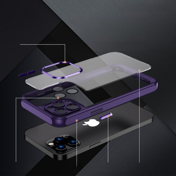 Чехол для iPhone 12 Pro Max, ERBORD Impact Guard, тёмно-фиолетовый