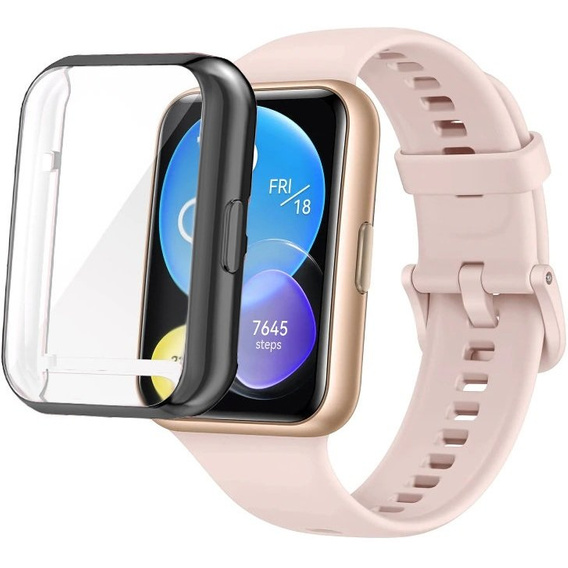 Чохол 2в1 із захистом екрану дял годинника  Huawei Watch Fit 2, Black