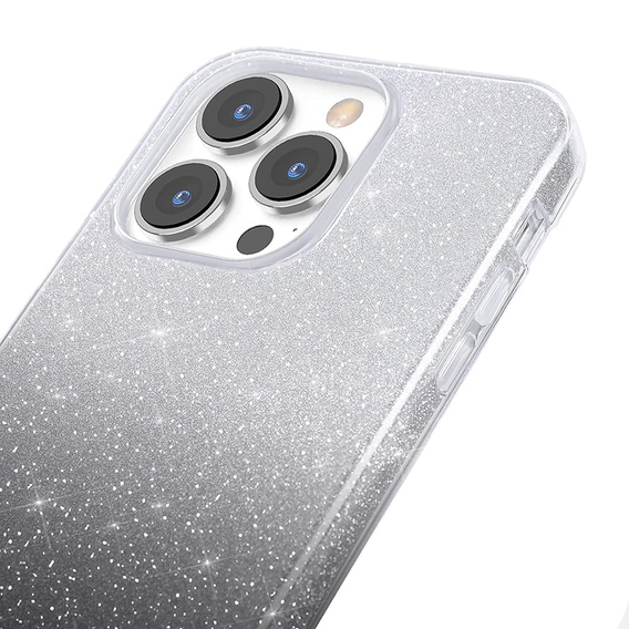Чoхол Glitter Case до iPhone 13 Pro, Silver/Black