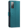 Чохол-сумка для Samsung Galaxy S20 FE, Rhombus Crossbody Leather, темно-зелений