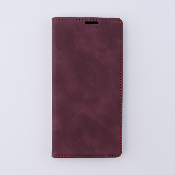 Чохол для Oppo A78 4G, ERBORD Vintage, гаманець з клапаном, червоний