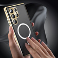 Магнітний чохол Dual Glass MagSafe для Samsung Galaxy S25 Ultra, золотий