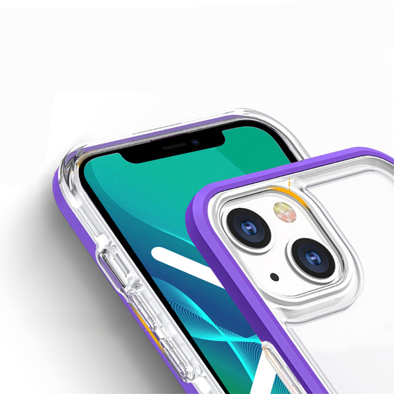 Чехол ERBORD Hybrid Frame для iPhone 13 mini, Фиолетовый 