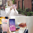 Флип-кейс CASEME для Samsung Galaxy S10+ Plus, Waxy Textured, розовый