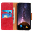 Откидной чехол для Samsung Galaxy S25 Edge, Crazy Horse Wallet, красный