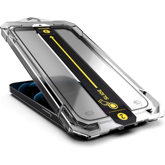 2x Закаленное стекло для iPhone 12 Pro Max, ERBORD Easy App Full Screen Protector