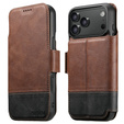 Флип-кейс 2-в-1 для iPhone 17 Pro Max, SUTENI, для MagSafe, коричневый