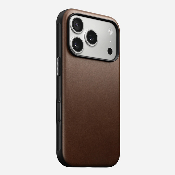 Чехол Nomad для iPhone 17 Pro, современный кожаный чехол, коричневый