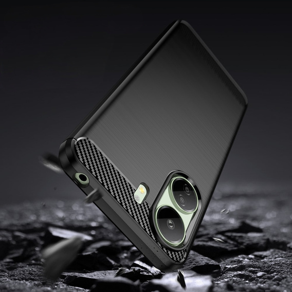 Чoхол до Xiaomi Redmi 13C / Poco C65, Carbon, чорний
