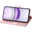 Чохол-книжка для Realme 14X / Realme C75, Butterfly, рожевий rose gold
