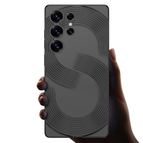 Чехол до Samsung Galaxy S25 Ultra, GKK Leather, чёрный
