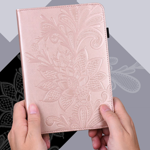 чехол-крышка для Samsung Galaxy Tab S7, flower, синий