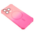 Силіконовий чохол для iPhone 13 Pro Max, градієнтний магнітний, для MagSafe, рожевий