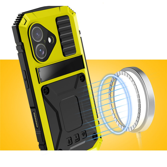 Чохол R-JUST з підставкою та вбудованим склом для iPhone 17