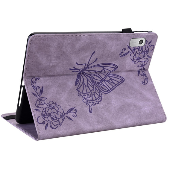 Чехол для Lenovo Tab M9, Butterfly, фиолетовый