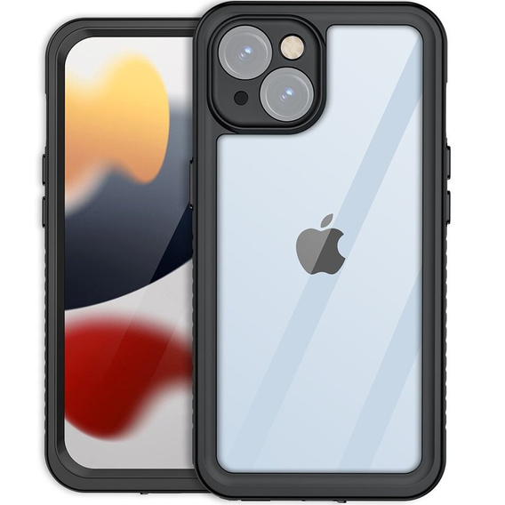 Водонепроницаемый чехол IP68 для iPhone 15, Redpepper, чёрный
