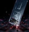 Бронированный чехол для Samsung Galaxy Z Flip 4 5G, Dexnor Clip Holder, темно-синий