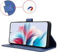 Откидной чехол для Oppo Reno 11F 5G, Wallet Smart Magnet, синий