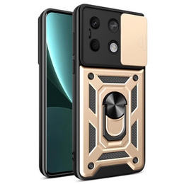 Чехол NOX Camera Slide Xiaomi Redmi Note 13 5G, CamShield Slide, золотой