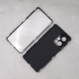 Чехол для Xiaomi Redmi Note 12 Pro 5G, ERBORD Glass Armor Leather, чёрный