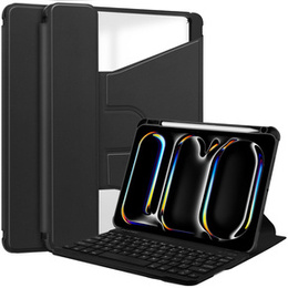 Чехол клавиатура для iPad Pro 11" 2024 (5 gen.), Rotary 360° Leather, чёрный