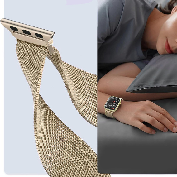 Браслет Milanese для Apple Watch  1/2/3/4/5/6/7/SE (42/44MM) - Gold