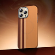 Чехол для iPhone 13 Pro Max, Carbon Fiber MagSafe, жёлтый