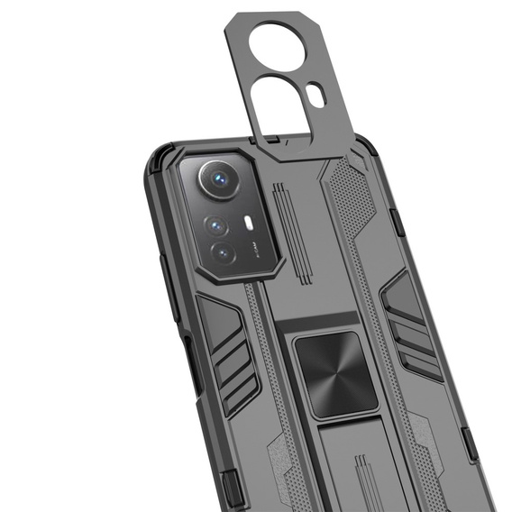 Чoхол до Xiaomi Redmi Note 12S 4G, Military kickstand, чорний