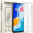 2x Закаленное стекло для Xiaomi Redmi Note 11 Pro, ERBORD 9H Hard Glass на экране