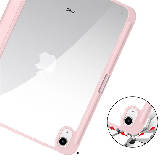 Чехол для iPad 10.9 2022 10 Gen, Smartcase Hybrid, с местом для стилуса, розовый