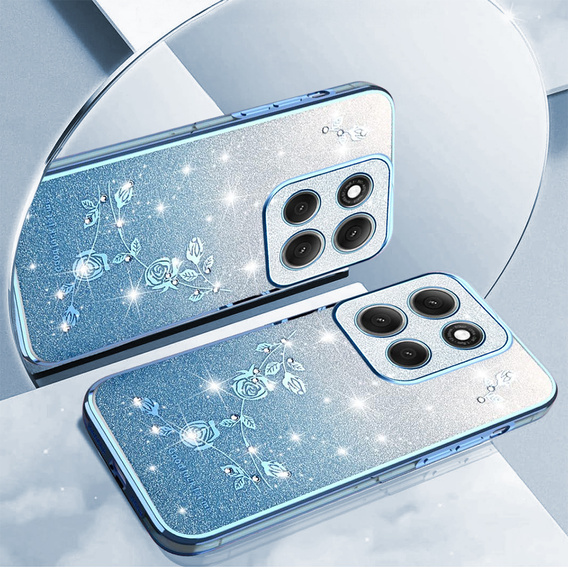 Чохол для Motorola Moto G86 5G, Glitter Flower, м'яти