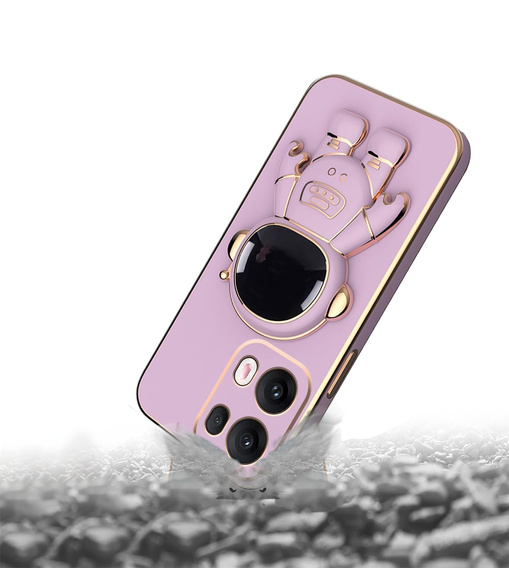 Чехол до Oppo Reno 13 Pro, Astronaut, фиолетовый