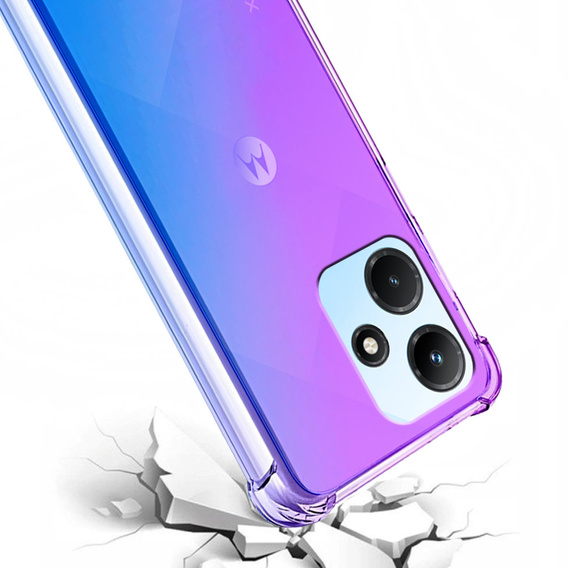 Чехол для Infinix Hot 30i, Gradient Dropproof, Фиолетовый / синий