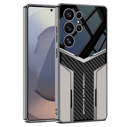 Чехол до Samsung Galaxy S25 Ultra, GKK Leather, чёрный
