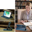 Флип-кейс CASEME для Samsung Galaxy S21 FE, Waxy Textured, синий