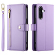 Фліп-чохол на блискавці для Samsung Galaxy A17 5G, Wallet Zipper Pocket, фіолетовий
