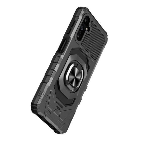 Чехол для Samsung Galaxy S23 FE, бронированный с подставкой и ручкой-планшетом, фиолетовый