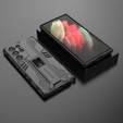Чехол до Samsung Galaxy S22 Ultra 5G, Military kickstand, чёрный