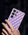 Чохол для Samsung Galaxy S25 Ultra, Leather Rhombus, фіолетовий