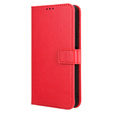 Футляр з клапаном для Xiaomi Redmi A3, Crazy Horse Wallet, червоний