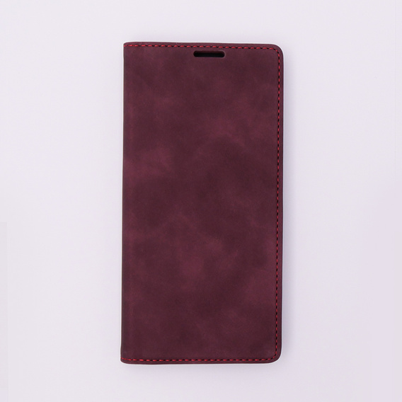 Чохол для Oppo A78 5G, ERBORD Vintage, гаманець з клапаном, червоний
