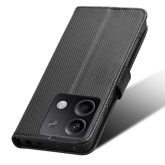 Откидной чехол для Xiaomi Redmi Note 13 5G, Wallet Smart Magnet, чёрный