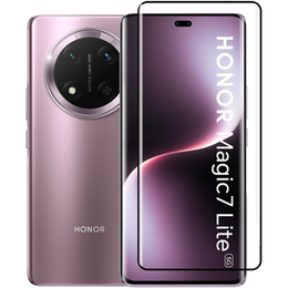 3D загартоване скло для Honor Magic 7 Lite, чорна рамка