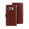 Футляр з клапаном для T Phone 3 5G, Crazy Horse Wallet, коричневий