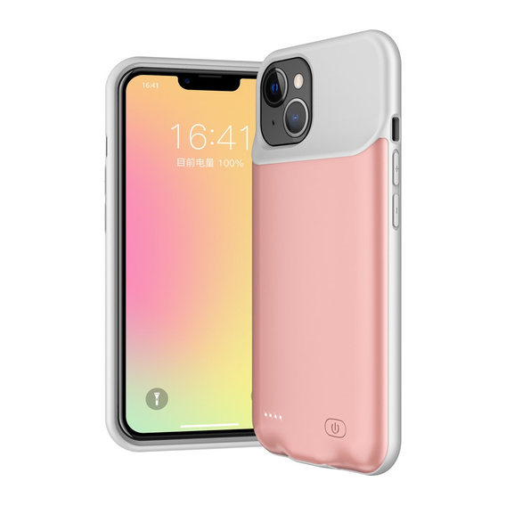 Чехол с батареей 6000mAh до iPhone 13 Mini, Rose Gold