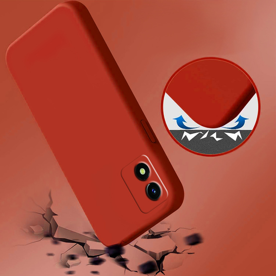 Чохол ERBORD до Vivo Y01, Silicone Lite, Red