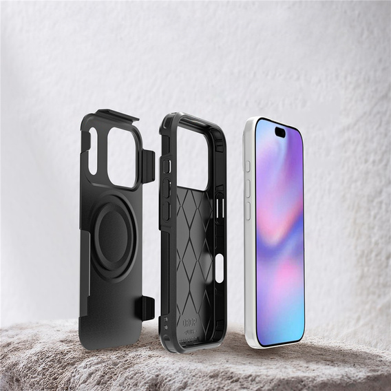 Чехол MagForce для iPhone 17 Pro, для MagSafe, бронированный, черный