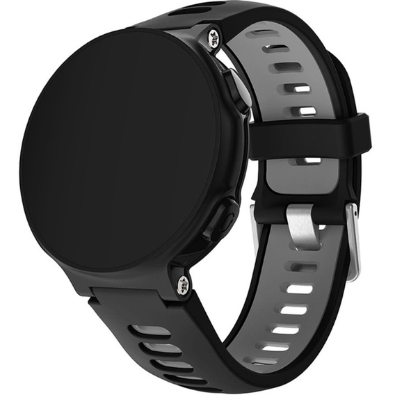Силіконовий ремінець для Garmin Forerunner 22mm, Black/Grey
