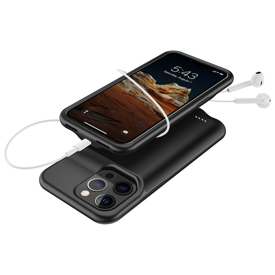 Чехол с батареей 7000mAh до iPhone 13 Pro Max, чёрный